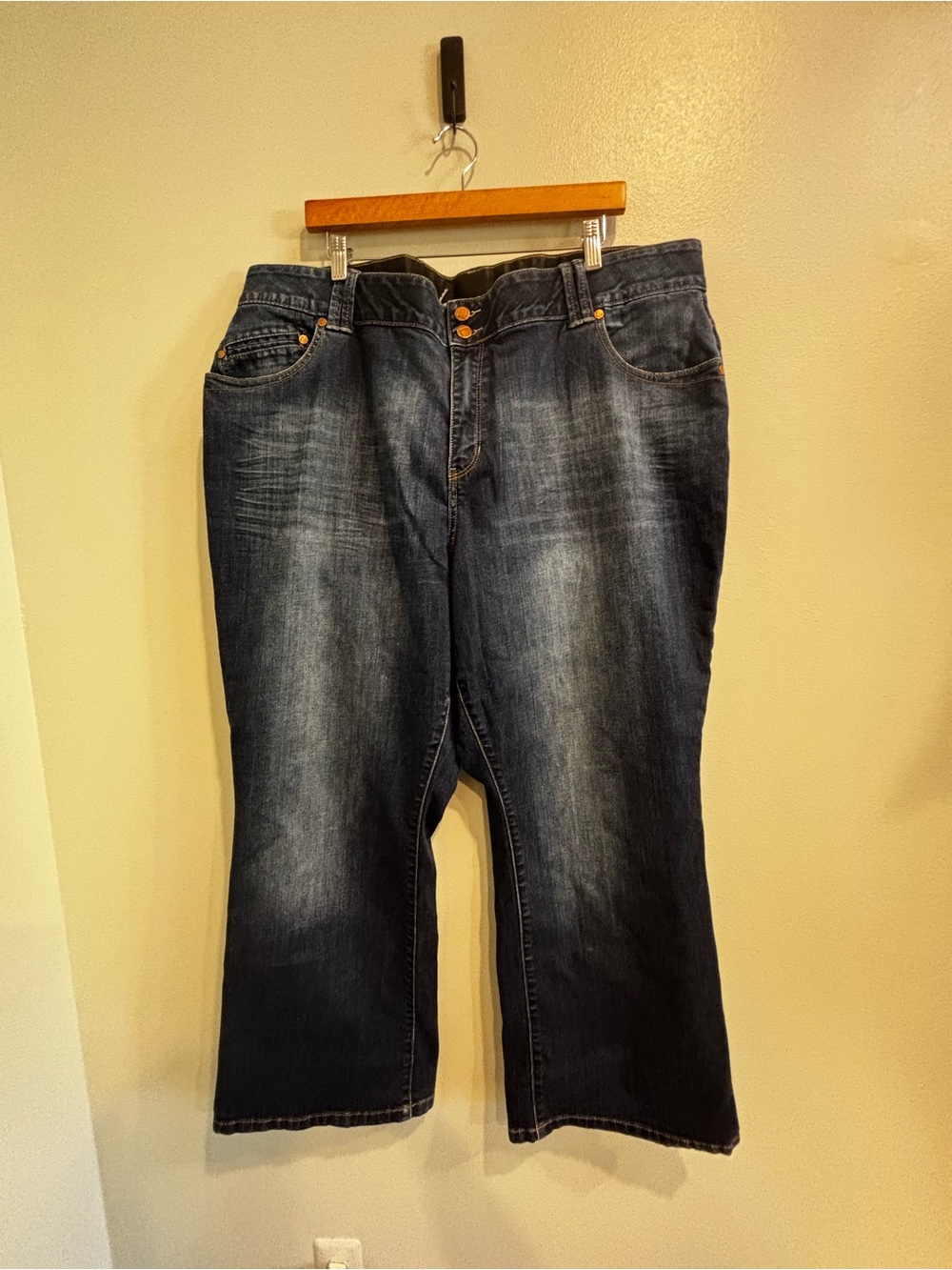 Lane Bryant 24P distressed Dark Wash Women’s Jeans - Classic Straight Leg